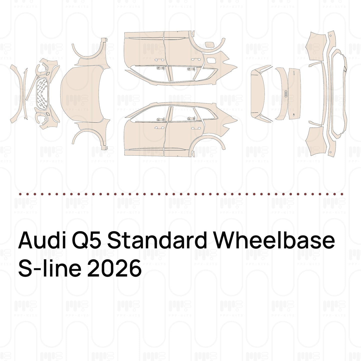 Voorgesneden PPF Audi Q5 Standard Wheelbase S-line 2026