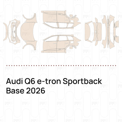 Voorgesneden PPF Audi Q6 e-tron Sportback Base 2026