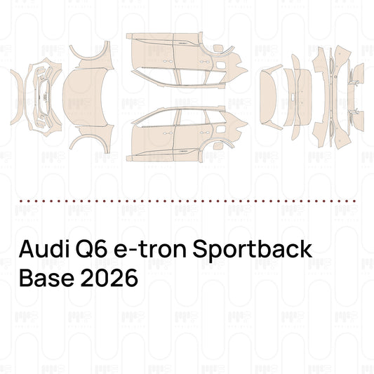 Voorgesneden PPF Audi Q6 e-tron Sportback Base 2026