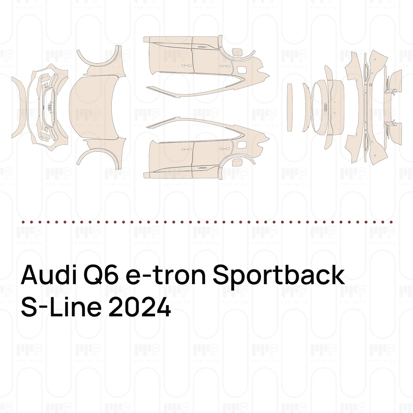 Voorgesneden PPF Audi Q6 e-tron Sportback S-Line 2024