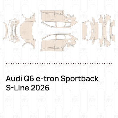 Voorgesneden PPF Audi Q6 e-tron Sportback S-Line 2026