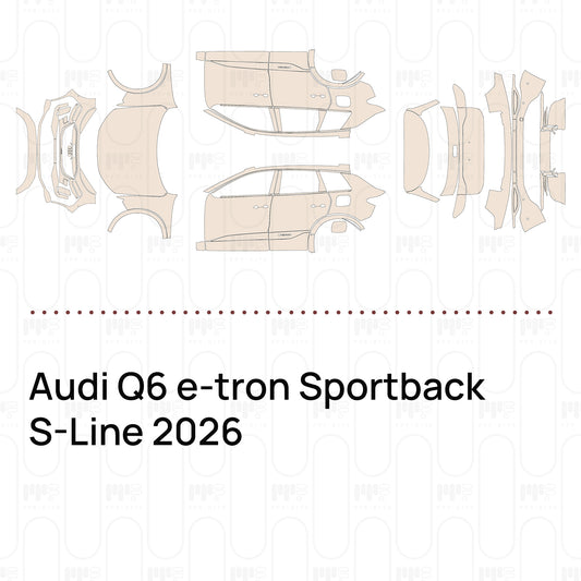 Voorgesneden PPF Audi Q6 e-tron Sportback S-Line 2026