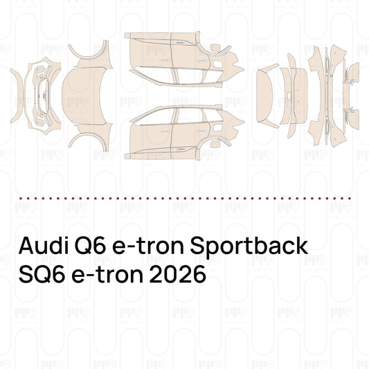 Voorgesneden PPF Audi Q6 e-tron Sportback SQ6 e-tron 2026