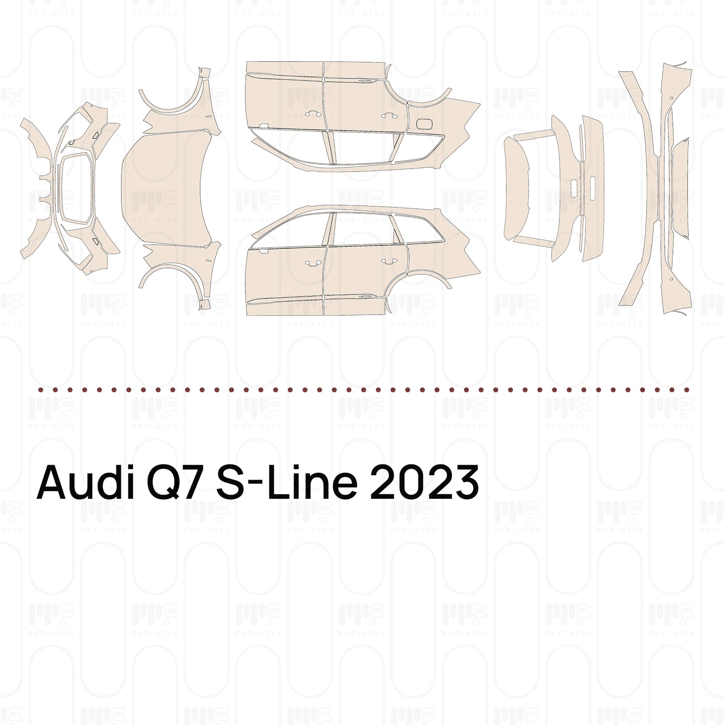 Voorgesneden PPF Audi Q7 S-Line 2023