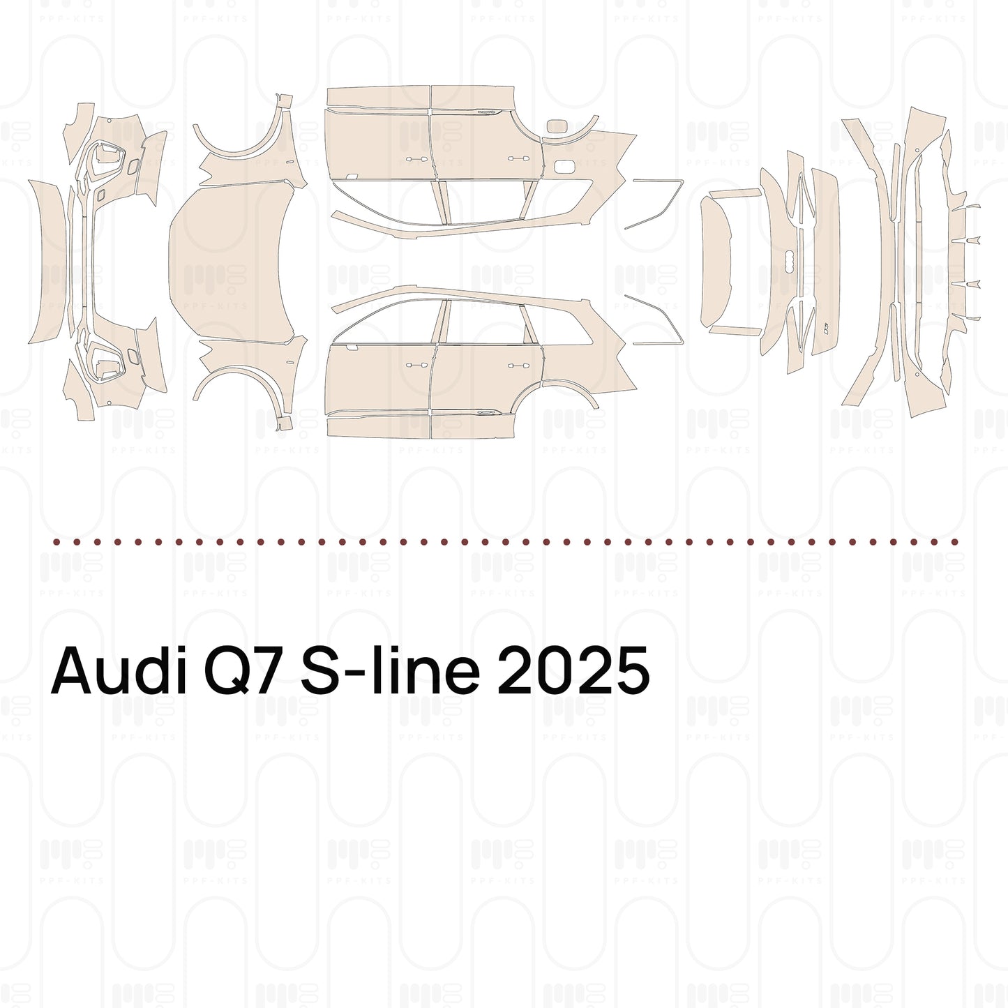 Voorgesneden PPF Audi Q7 S-line 2025