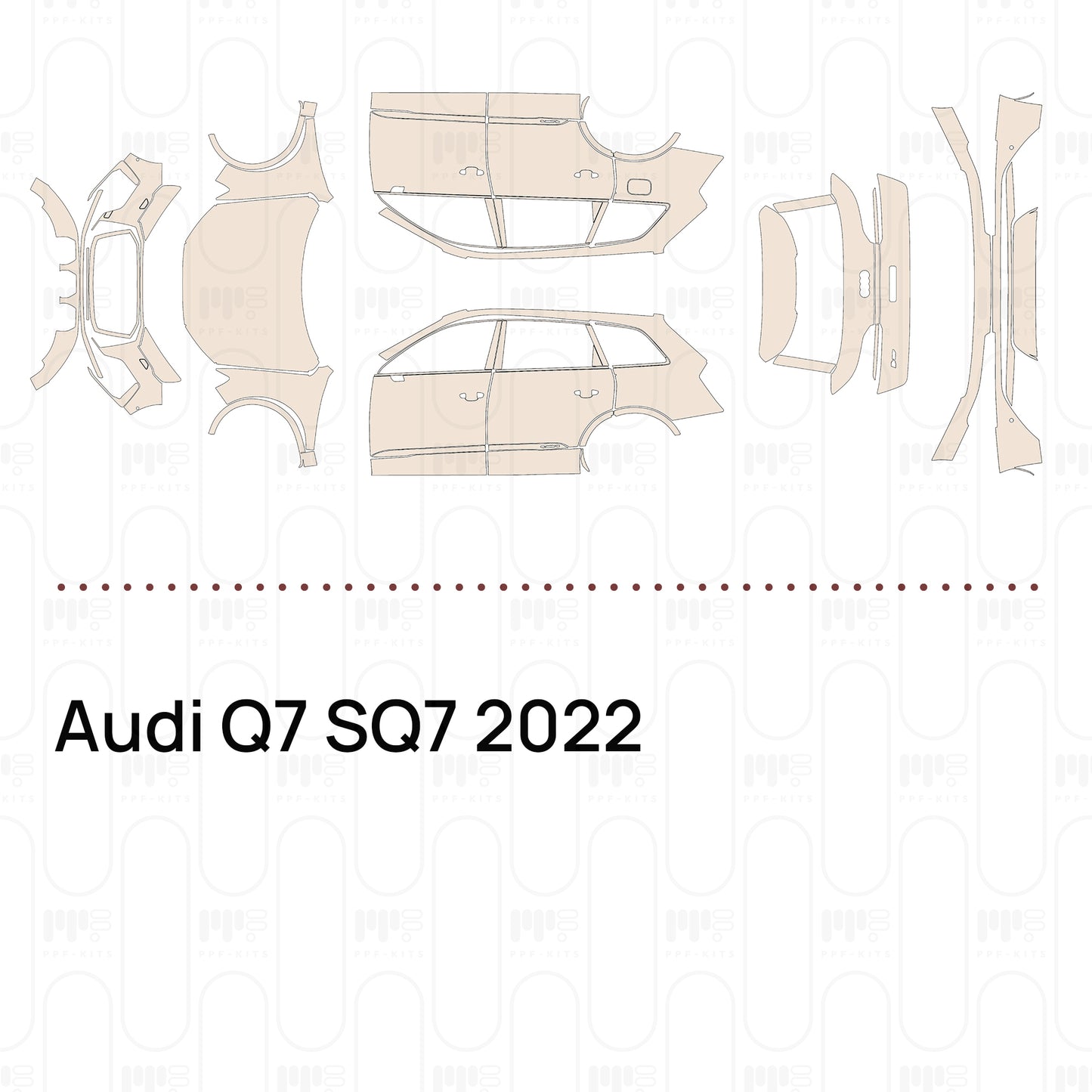 Voorgesneden PPF Audi Q7 SQ7 2022