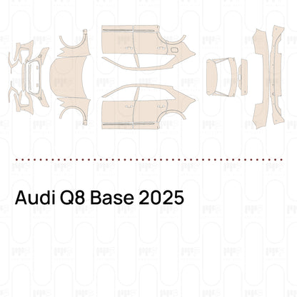 Voorgesneden PPF Audi Q8 Base 2025