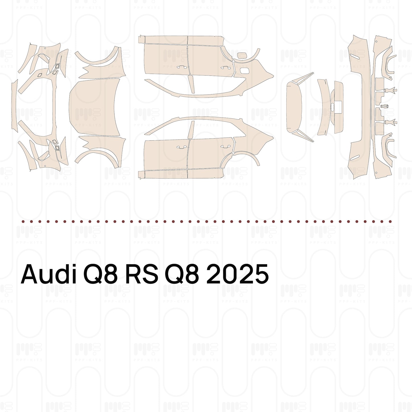 Voorgesneden PPF Audi Q8 RS Q8 2025