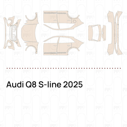 Voorgesneden PPF Audi Q8 S-line 2025