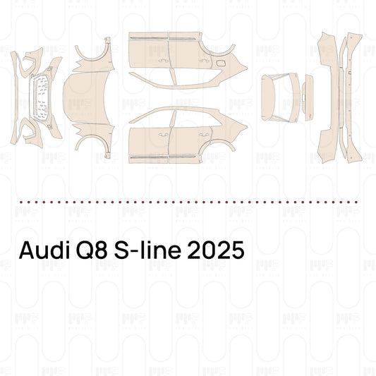 Voorgesneden PPF Audi Q8 S-line 2025