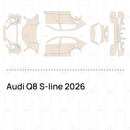Voorgesneden PPF Audi Q8 S-line 2026