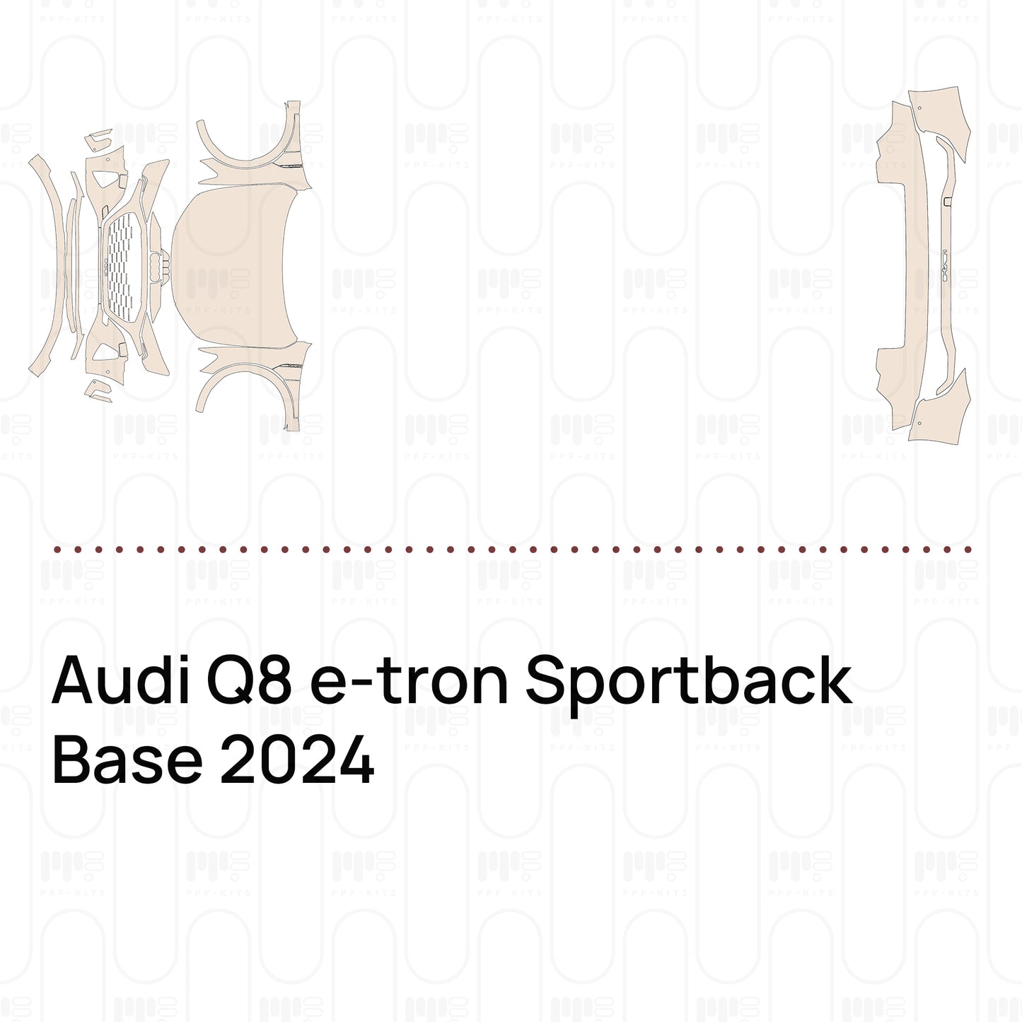 Voorgesneden PPF Audi Q8 e-tron Sportback Base 2024