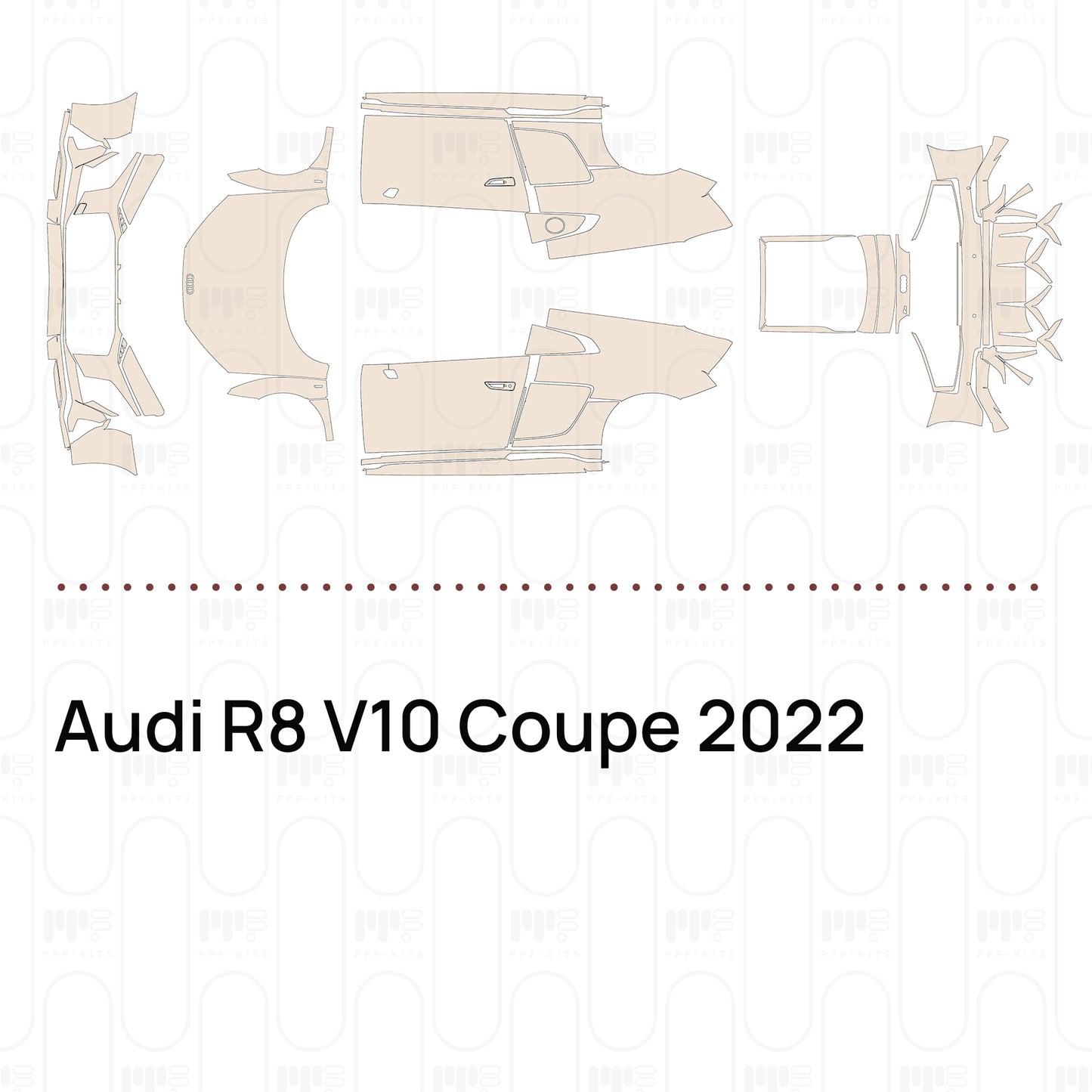 Voorgesneden PPF Audi R8 V10 Coupe 2022