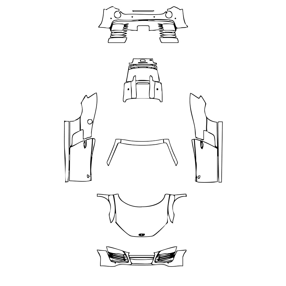 Pre-Cut PPF Audi R8 V10 Spyder 2015 - PPF-Kits