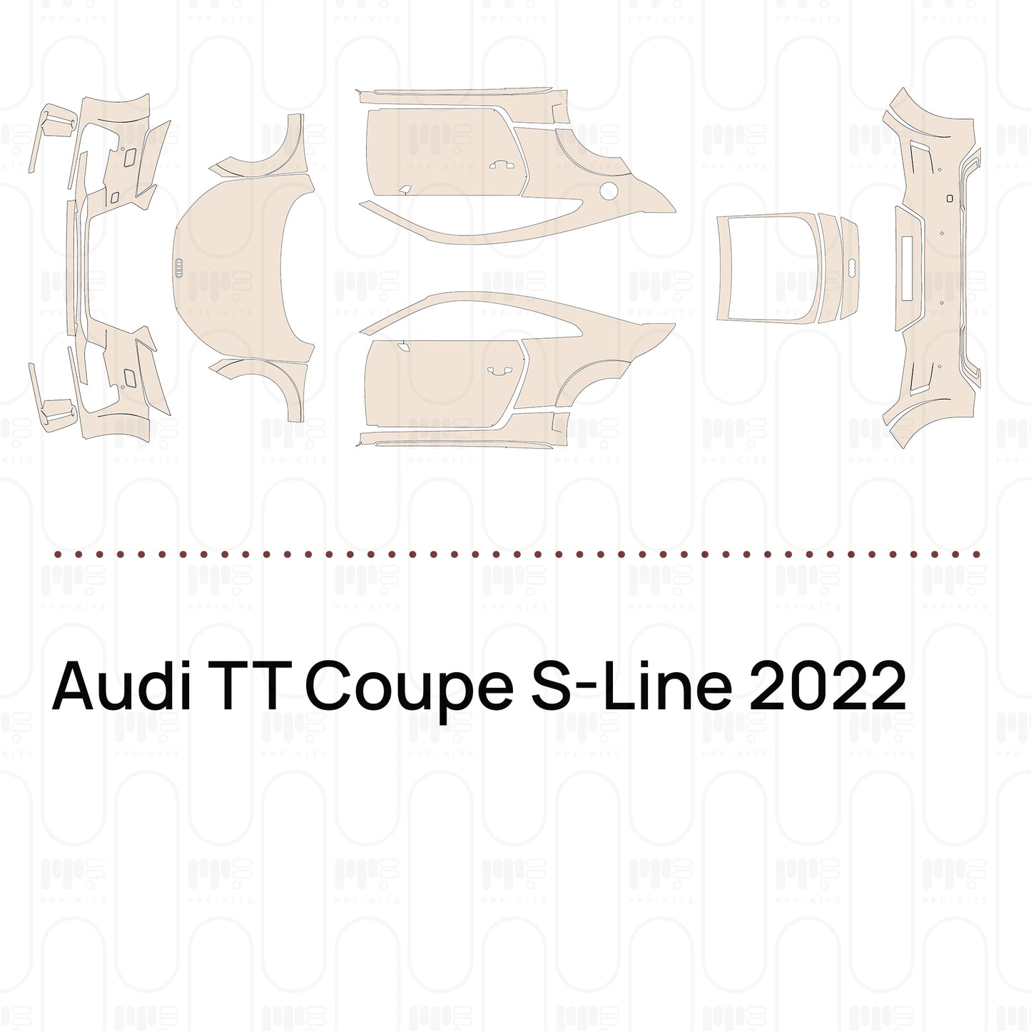 Voorgesneden PPF Audi TT Coupe S-Line 2022