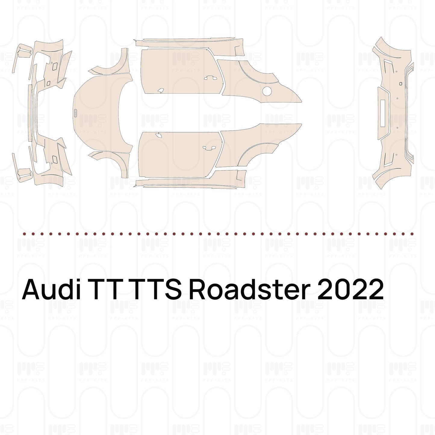 Voorgesneden PPF Audi TT TTS Roadster 2022