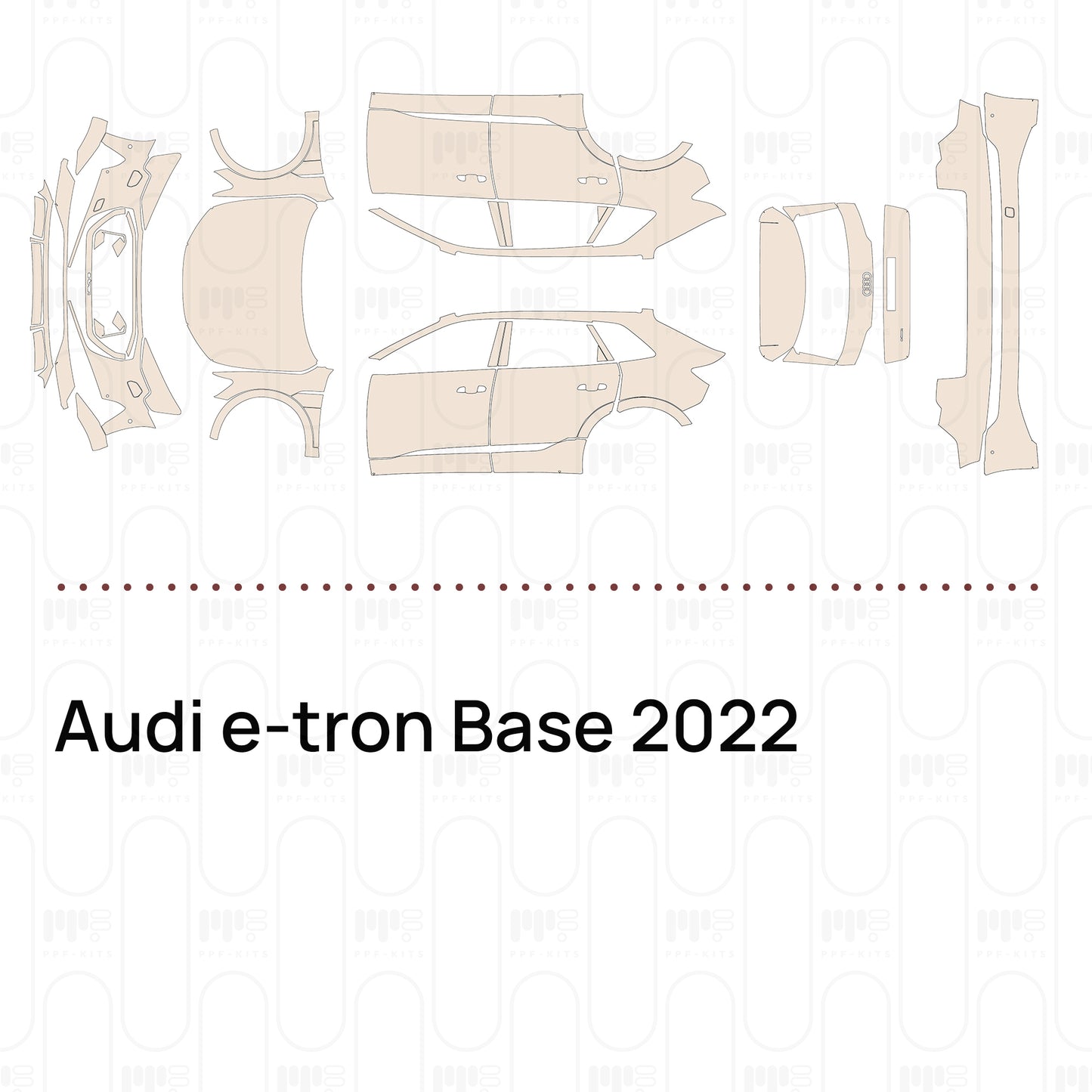Voorgesneden PPF Audi e-tron Base 2022