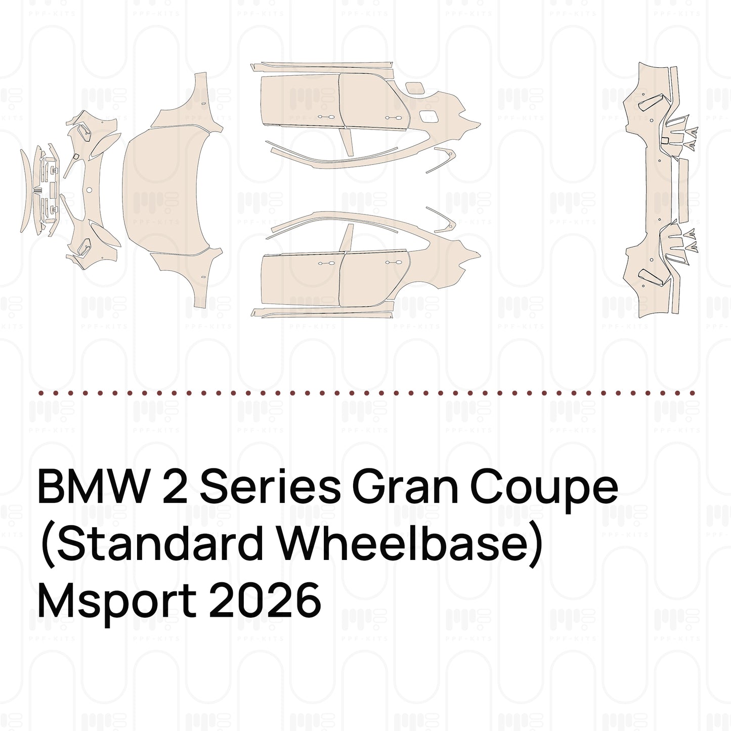 Voorgesneden PPF BMW 2 Series Gran Coupe (Standard Wheelbase) Msport 2026