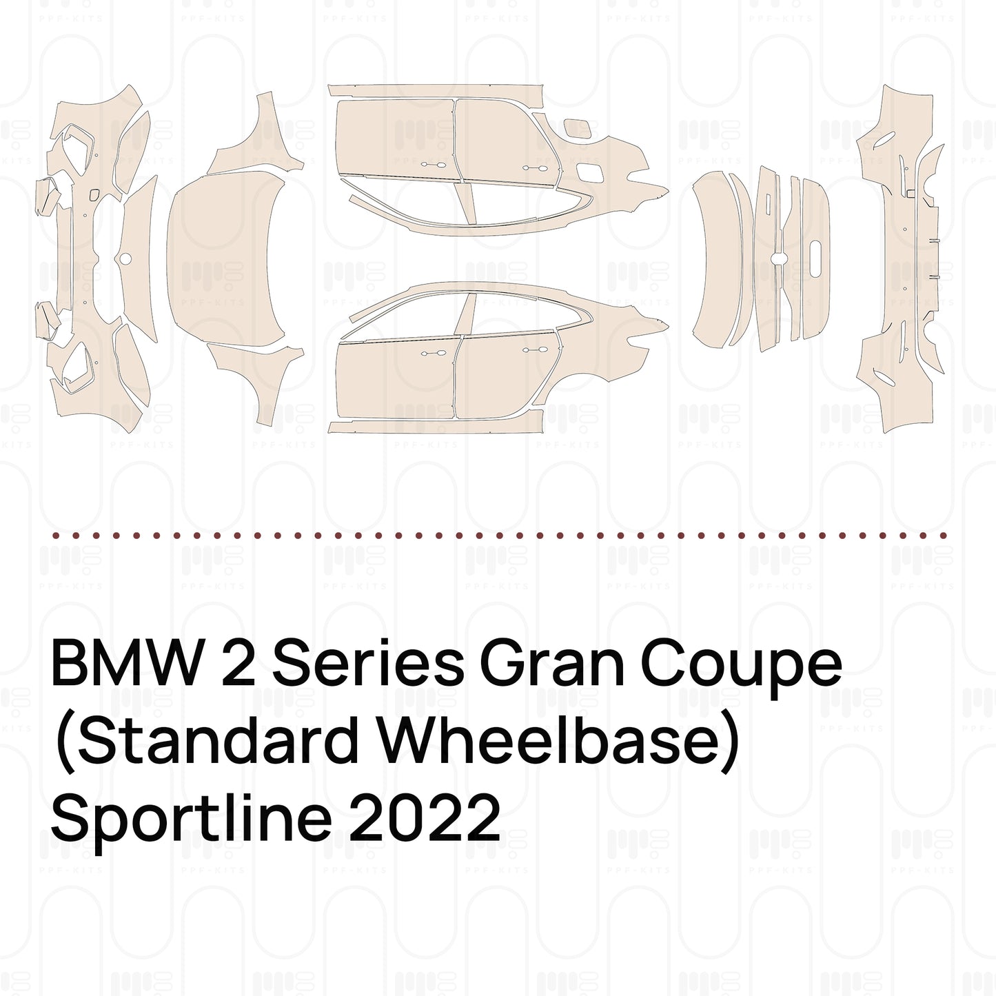 Voorgesneden PPF BMW 2 Series Gran Coupe (Standard Wheelbase) Sportline 2022