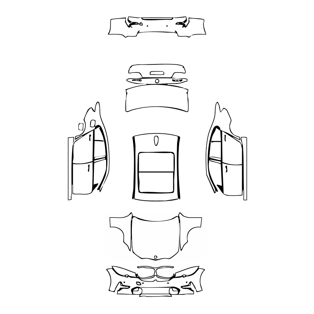Pre-Cut PPF BMW 3 Series Sedan Base Extended Wheelbase 2020 - PPF-Kits