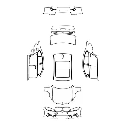 Pre-Cut PPF BMW 3 Series Sedan Base Extended Wheelbase 2021 - PPF-Kits