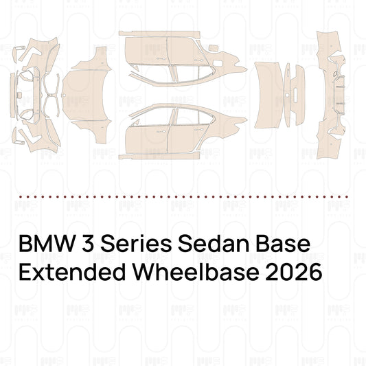 Voorgesneden PPF BMW 3 Series Sedan Base Extended Wheelbase 2026