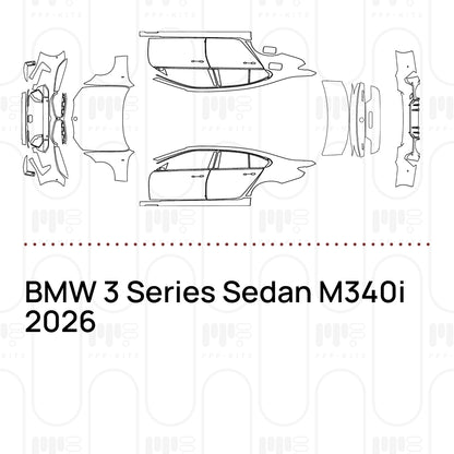 Voorgesneden PPF BMW 3 Series Sedan M340i 2026