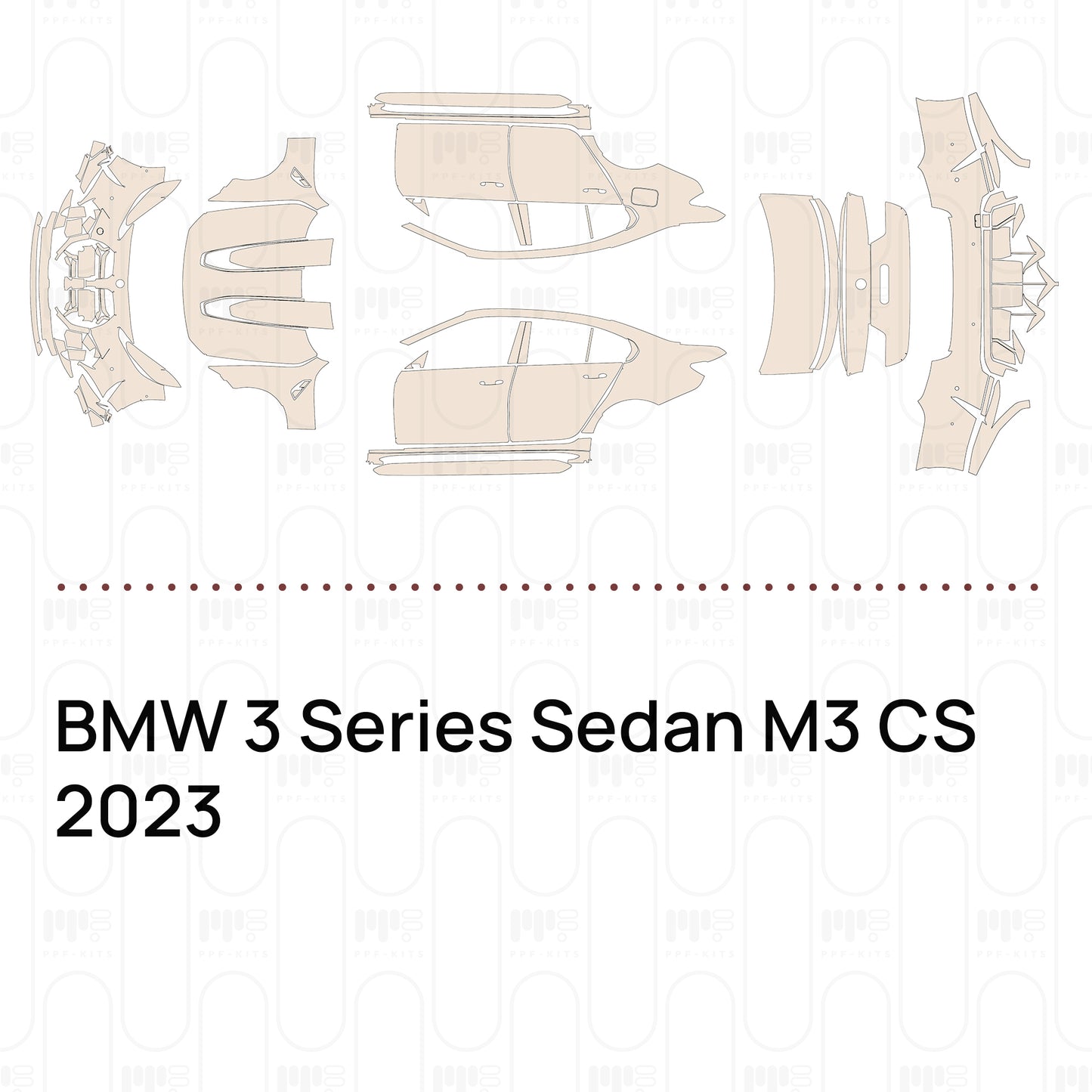 Voorgesneden PPF BMW 3 Series Sedan M3 CS 2023