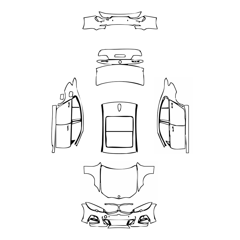 Pre-Cut PPF BMW 3 Series Sedan M Sport Extended Wheelbase 2021 - PPF-Kits