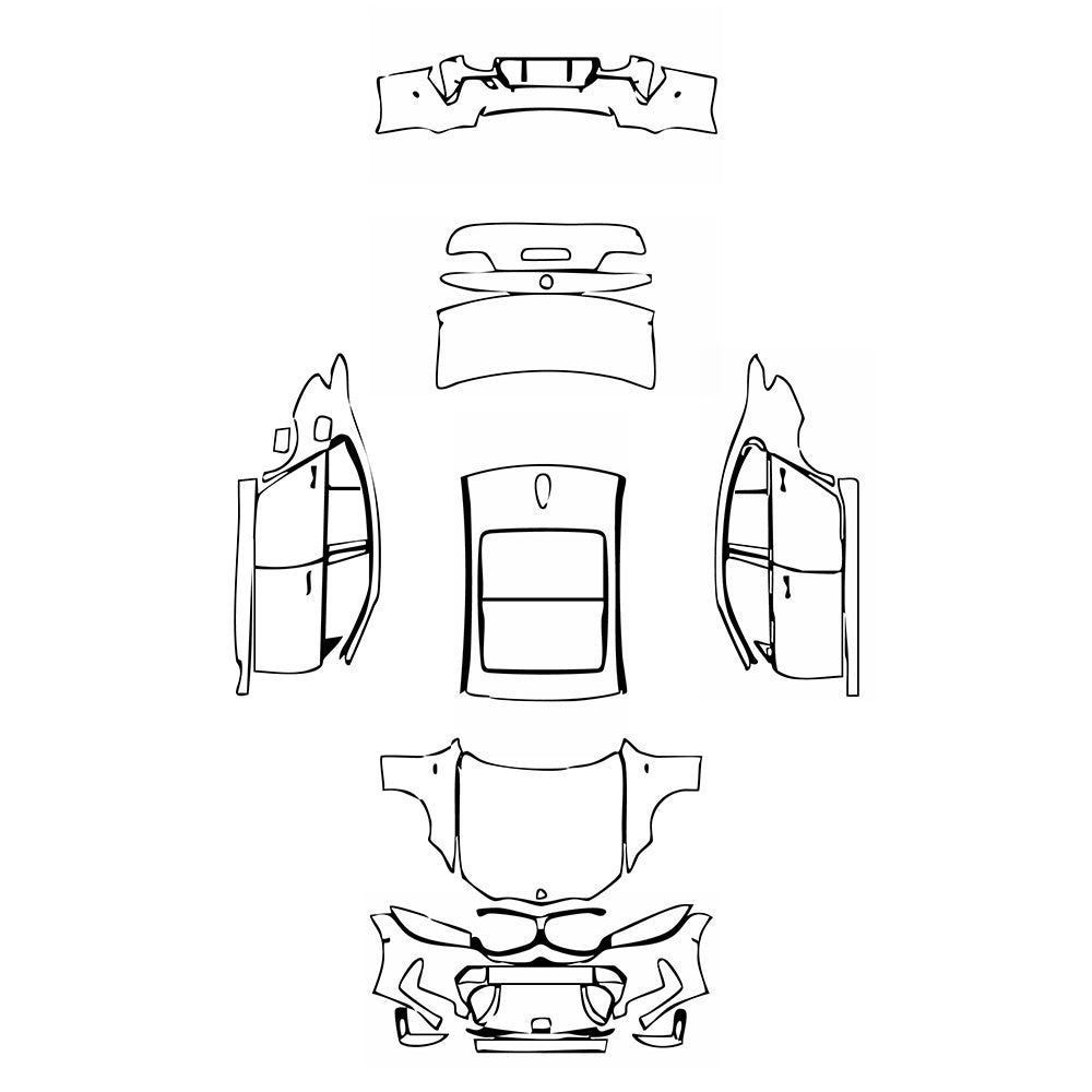 Pre-Cut PPF BMW 3 Series Sedan M Sport Extended Wheelbase 2023 - PPF-Kits