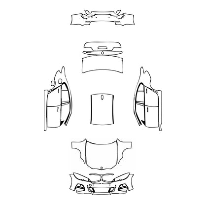 Pre-Cut PPF BMW 3 Series Sedan M Sport Standard Wheelbase 2022 - PPF-Kits