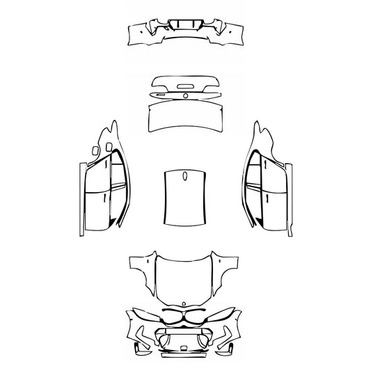 Pre-Cut PPF BMW 3 Series Sedan M Sport Standard Wheelbase 2025 - PPF-Kits