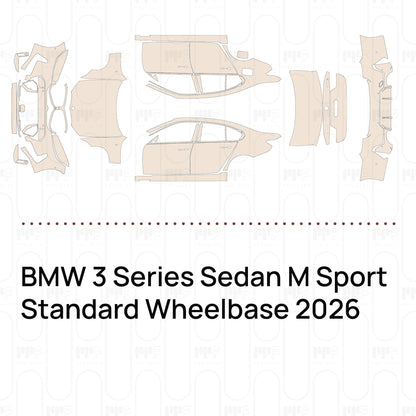 Voorgesneden PPF BMW 3 Series Sedan M Sport Standard Wheelbase 2026