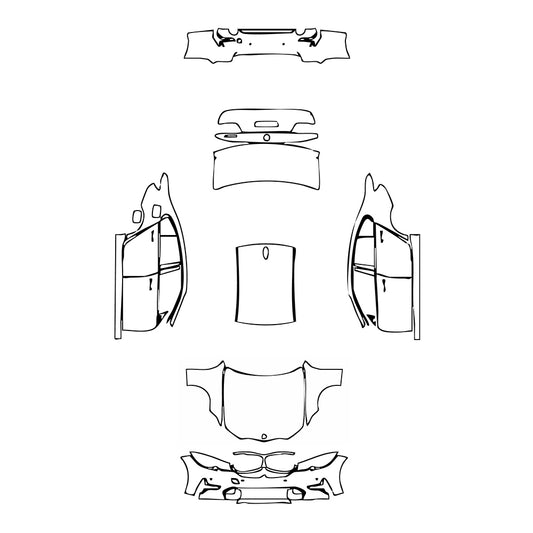 Pre-Cut PPF BMW 3 Series Sedan Sport Line Standard Wheelbase 2020 - PPF-Kits