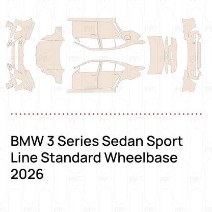 Voorgesneden PPF BMW 3 Series Sedan Sport Line Standard Wheelbase 2026