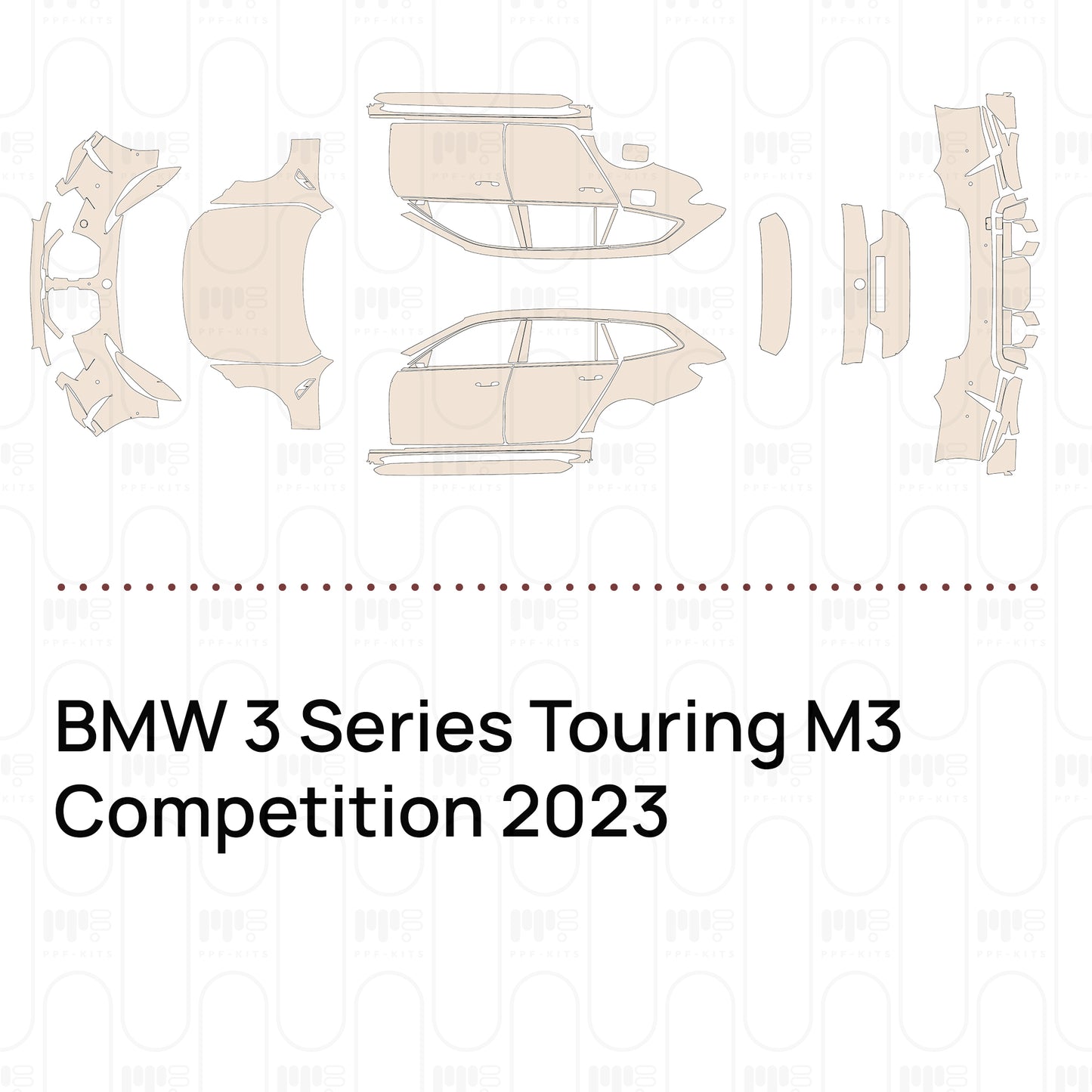 Voorgesneden PPF BMW 3 Series Touring M3 Competition 2023