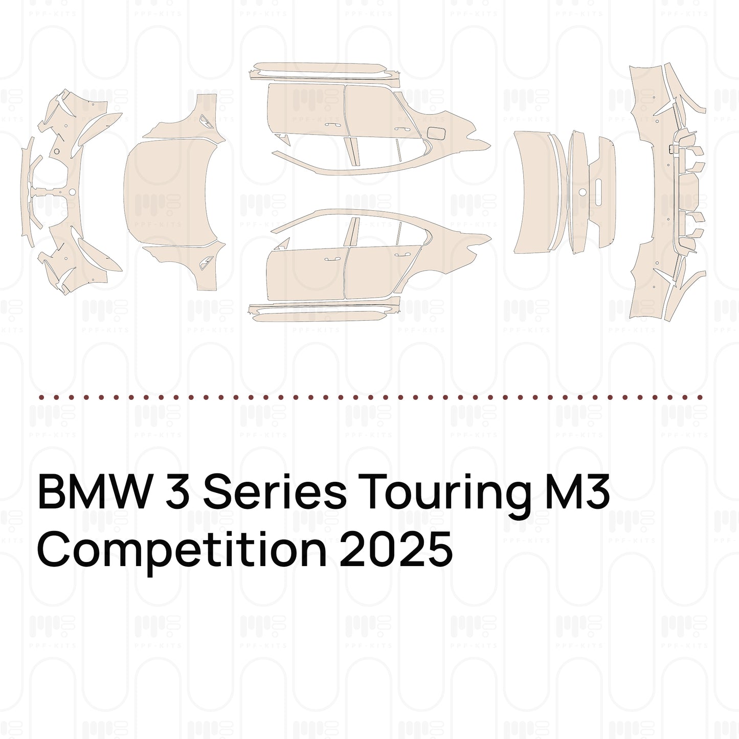 Voorgesneden PPF BMW 3 Series Touring M3 Competition 2025