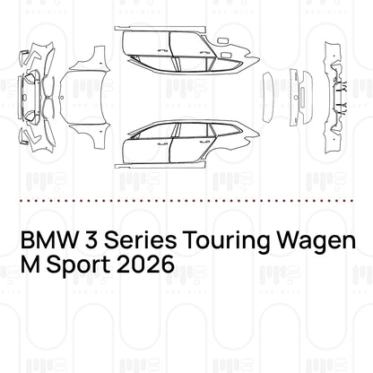 Voorgesneden PPF BMW 3 Series Touring Wagen M Sport 2026