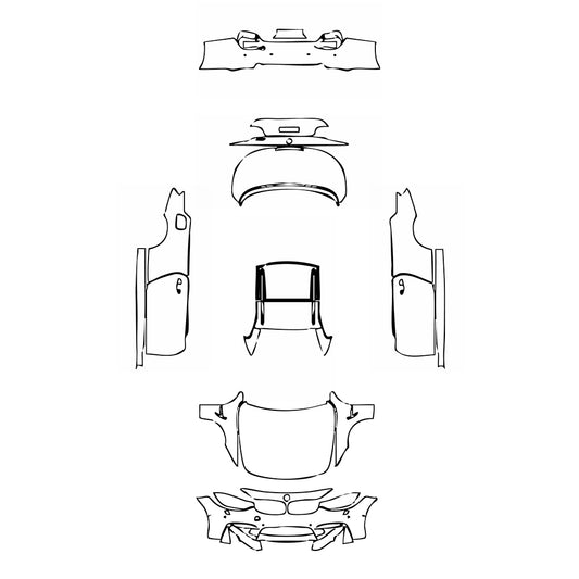 Pre-Cut PPF BMW 4 Series Convertible M4 2018 - PPF-Kits