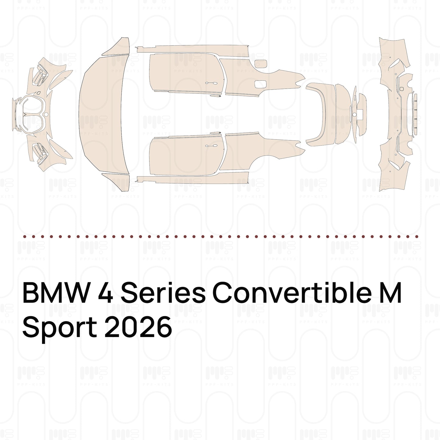 Voorgesneden PPF BMW 4 Series Convertible M Sport 2026