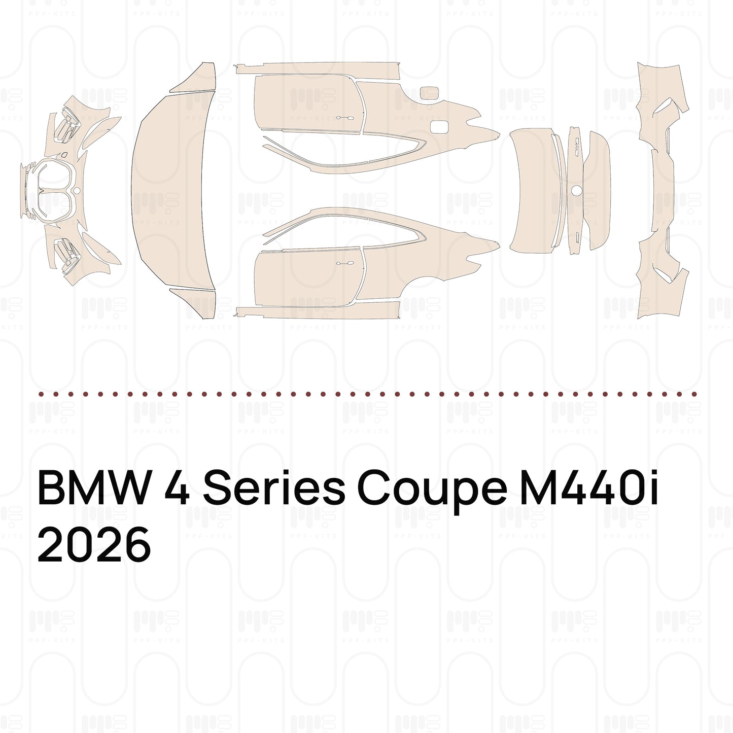 Voorgesneden PPF BMW 4 Series Coupe M440i 2026
