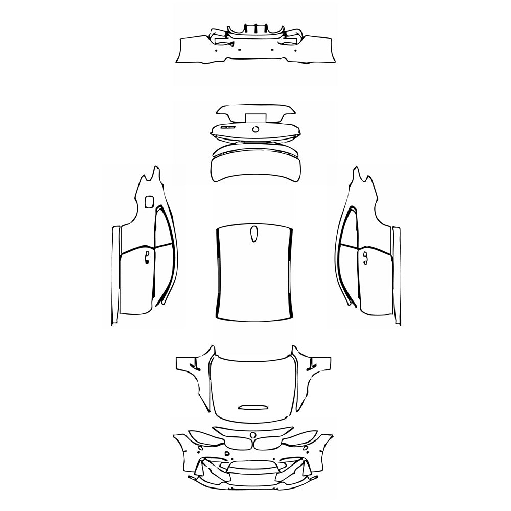 Pre-Cut PPF BMW 4 Series Coupe M4 CS 2017 - PPF-Kits