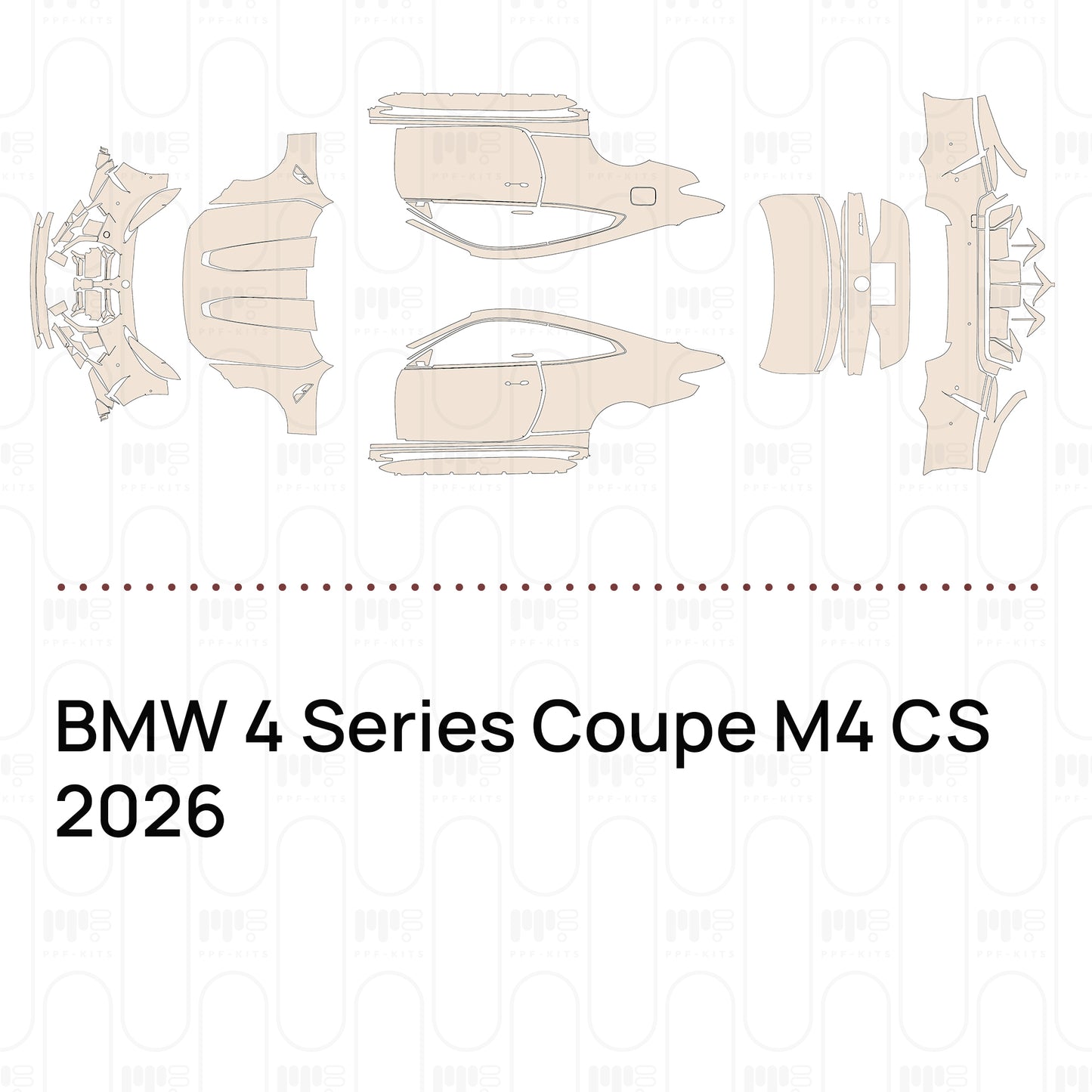 Voorgesneden PPF BMW 4 Series Coupe M4 CS 2026