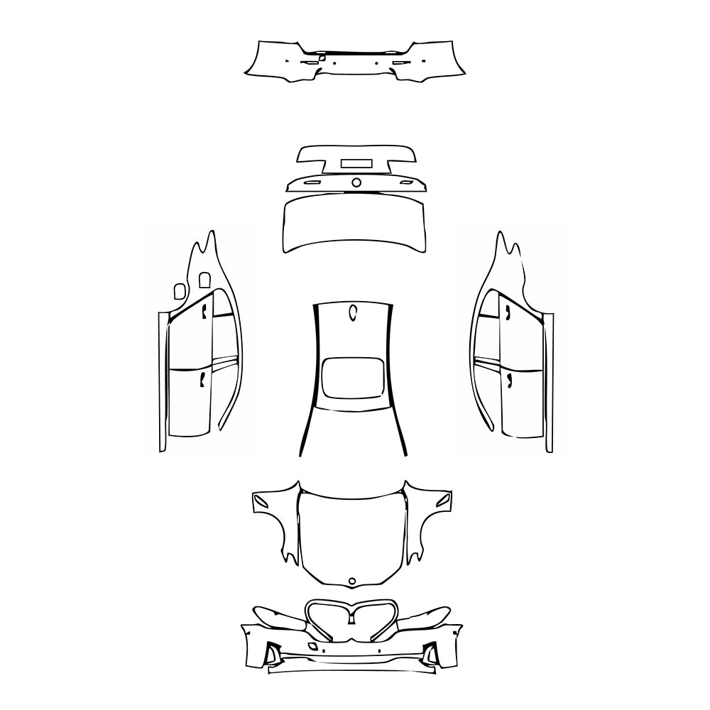 Pre-Cut PPF BMW 5 Series Sedan Extended Wheelbase Luxury 2021 - PPF-Kits