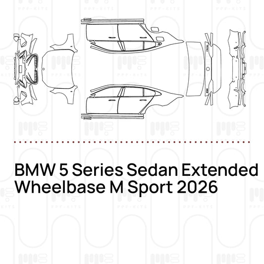 Voorgesneden PPF BMW 5 Series Sedan Extended Wheelbase M Sport 2026