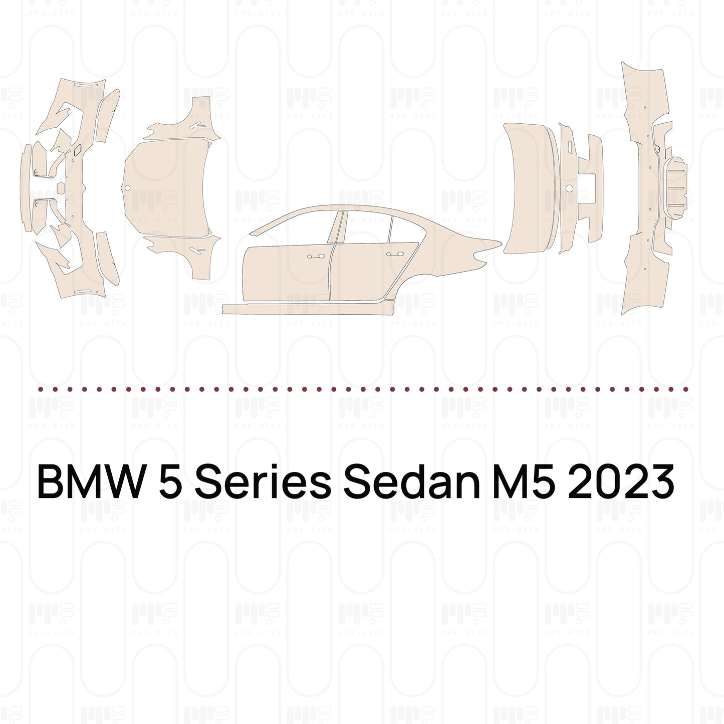 Voorgesneden PPF BMW 5 Series Sedan M5 2023