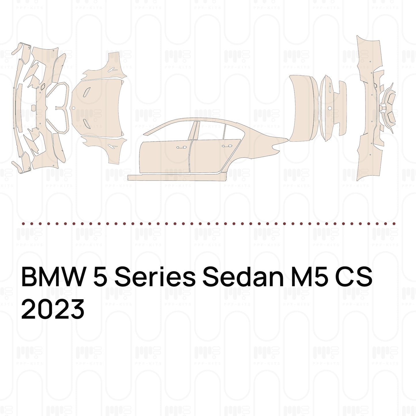 Voorgesneden PPF BMW 5 Series Sedan M5 CS 2023