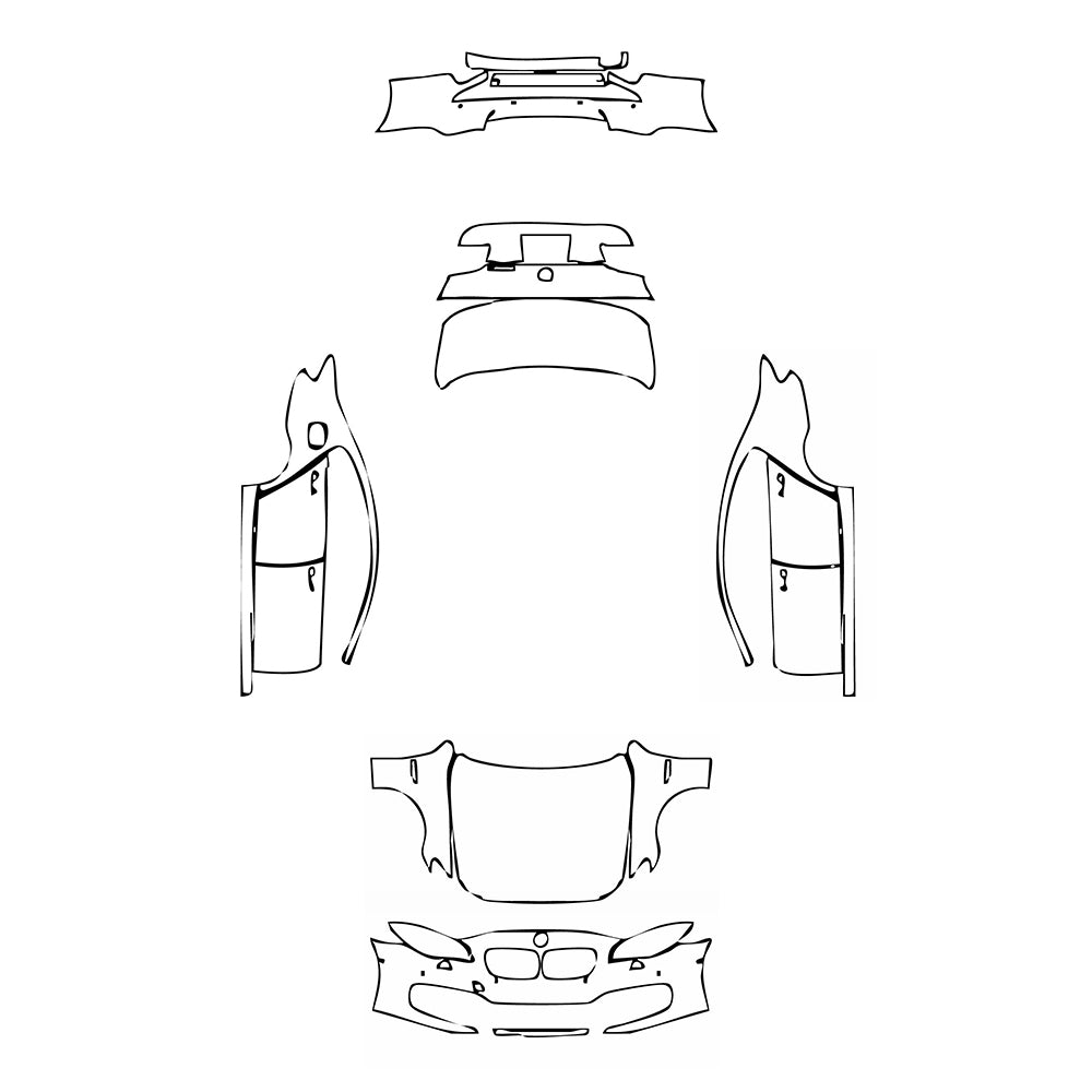 Pre-Cut PPF BMW 5 Series Sedan Standard Wheelbase Base 2015 - PPF-Kits