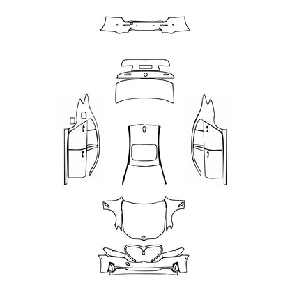 Pre-Cut PPF BMW 5 Series Sedan Standard Wheelbase Base 2021 - PPF-Kits