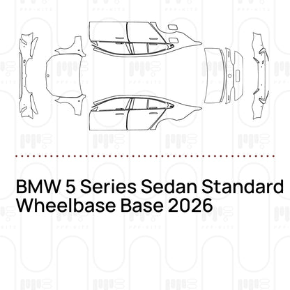 Voorgesneden PPF BMW 5 Series Sedan Standard Wheelbase Base 2026